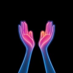 Obraz premium Vibrant Multi-Colored Hands in Vector Illustration