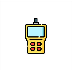 mobile phone isolated on white