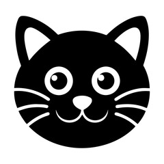 Best cat head icon vector art design