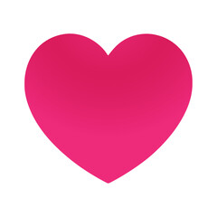 red heart isolated on white love icon