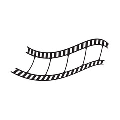 old film strip logo design
