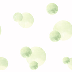 Polka dot seamless pattern. Simple companion fabric. Hand drawn watercolor illustration. Ornament of round stains. Background from aquarelle paint circles. Template for wallpaper, textile, clothes.