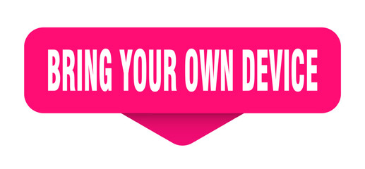 bring your own device sticker. bring your own device sign on transparent background