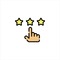 vector illustration of an abstract hand