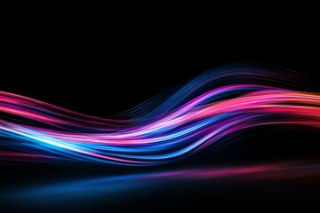 Obraz premium A vibrant, bright, and colorful line of light