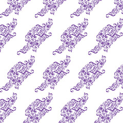 Abstract pattern with flowers