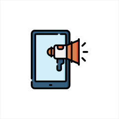 mobile phone with sign