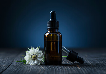 Fototapeta premium High-Quality Nigella Sativa Oil, A Natural Remedy for Wellness and Skin Care