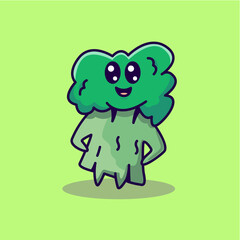 Cute Broccoli Illustration