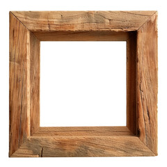 Rustic wooden frame with natural finish, perfect for displaying art or photos. frame texture adds warm, vintage touch to any decor