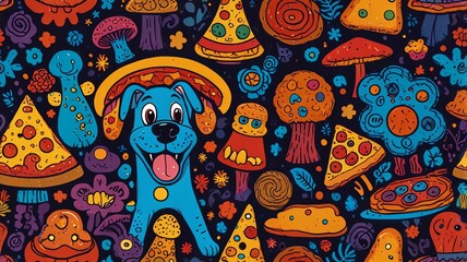 Obraz premium pattern with fishes