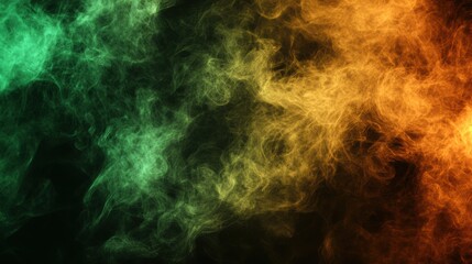 Obraz premium Abstract Dense Smoke with Vibrant Multicolored H