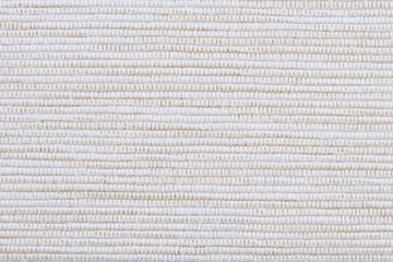 texture beige fabric with dense large weave close-up
