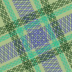 Tartan check plaid pattern. Seamless simple textured dark plaid vector illustration for flannel shirt, blanket, duvet cover, other textile print.