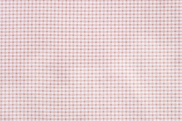 red checkered cotton fabric on white background