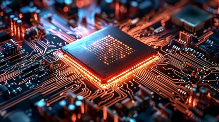 intelligence cognitive optimization concept. Quantum computing and cognition optimization image