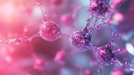 Futuristic digital illustration of dna molecules and neurological connections representing advanced medical technology, genetic research, and biotechnology innovations


