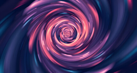 Fototapeta premium Abstract swirling vortex background. Hypnotic circular motion, dramatic depth