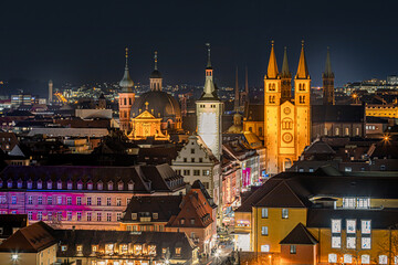 Wuezburg town by night