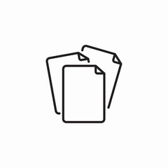 Documents file archive icon vector sign