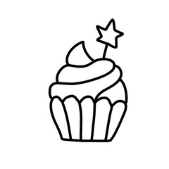Line Xmas icons collection