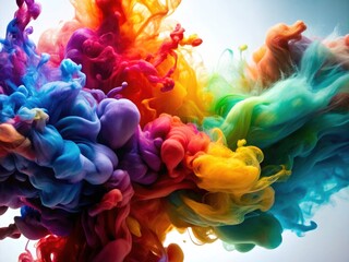 Obraz premium Artistic ink photography: captivating swirls, creative patterns, and close-up details showcasing vibrant hues and modern aesthetics.