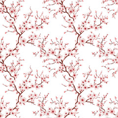 Seamless minimal modern floral pattern. botanical seamless.