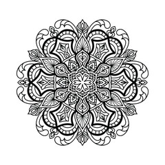 Hand-Drawn New stylish ethnic, ornamental, tribal, healing,flower Mandala Art Intricate Designs for Mindfulness & Creativity