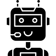 Robot icon single vector illustration