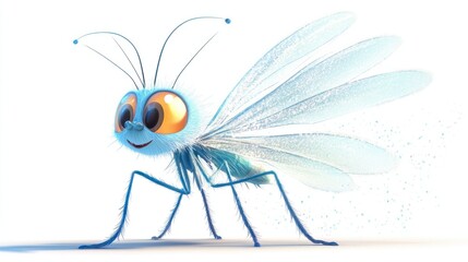 mosquito isolated on white