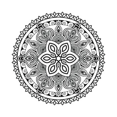 Hand-Drawn New stylish ethnic, ornamental, tribal, healing,flower Mandala Art Intricate Designs for Mindfulness & Creativity