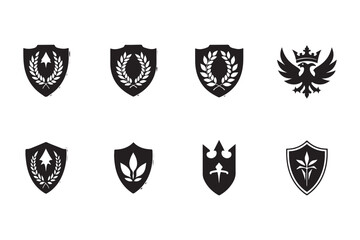 Fototapeta premium Elegant Heraldic Shield Emblems