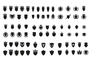 Elegant Heraldic Shield Emblems
