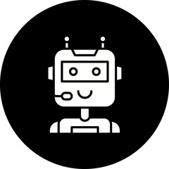 Robot icon single vector illustration