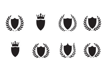 Elegant Heraldic Shield Emblems