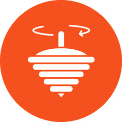 Spinning Top icon single vector illustration