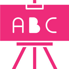 Easel icon single vector illustration