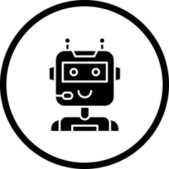 Robot icon single vector illustration