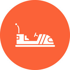Obraz premium Bumper Car icon single vector illustration