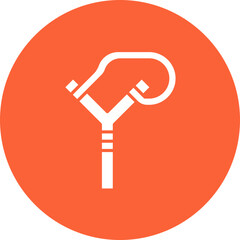 Slingshot icon single vector illustration