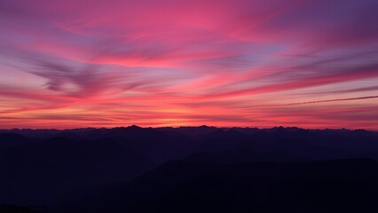 Stunning Mountain Sunset View