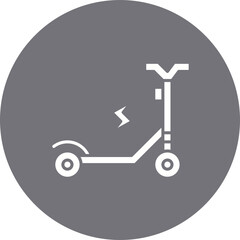 Kick Scooter icon single vector illustration