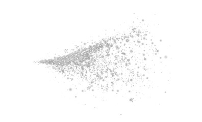 Obraz premium Fantastic grey smoke background. Grey spice powder explosion, spice splash, Magic smoke with glitter and small particles, fog with glowing particles, black steam. PNG.