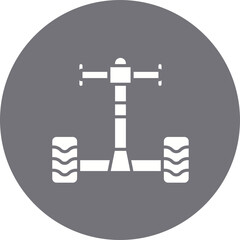 Segway icon single vector illustration