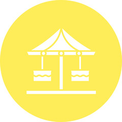 Carousel icon single vector illustration