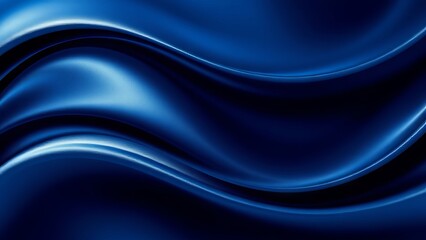 Obraz premium Deep Blue Silk Fabric Texture Background