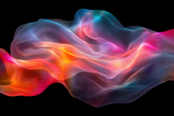 Abstract Colorful Waves Flow Dynamically