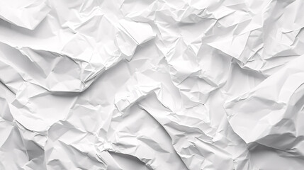 Fototapeta premium Crumpled white paper texture.