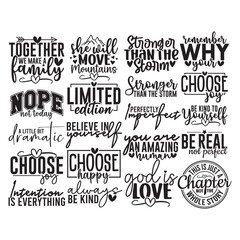 Fototapeta premium 20 Motivational SVG Bundle