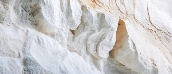 Textured Alpine Surface Close-Up Natural Rock Formations with Snow Overlay - Geology Insight and Decorative Design Content for Eco-Friendly Architectural Visualization